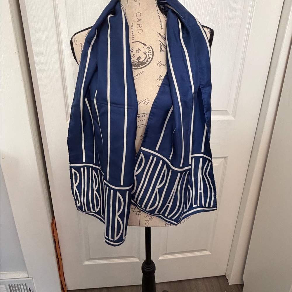 Long Bill Blass Silk Scarf